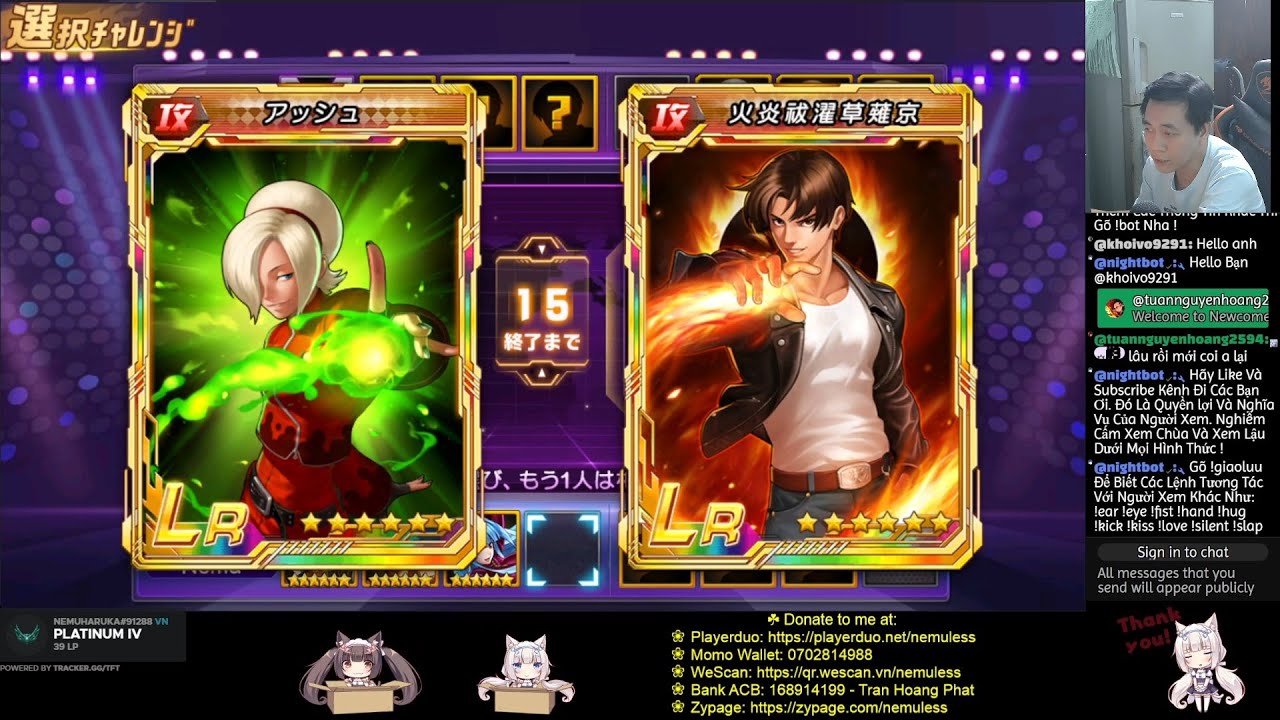 ☘ KOF98UMOL JP Restream Peak Battles Skill Card 260111 (Top Battle) - Nemuless❀
