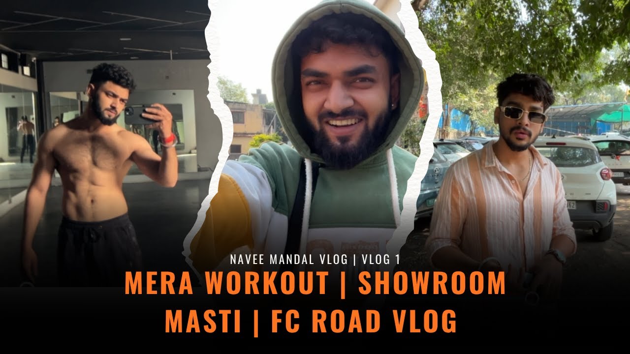 Mera Workout | Showroom Masti | FC Road Vlog #motivation #vlog