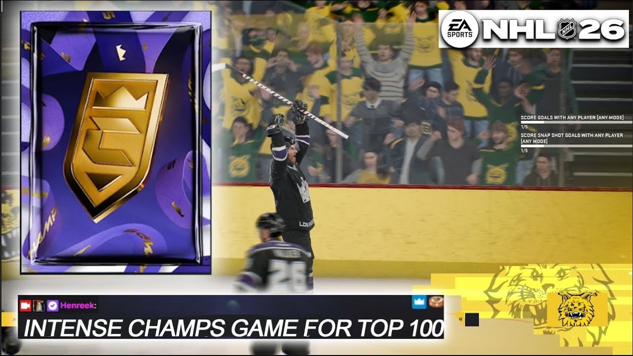 БЕЗУМНАЯ ЧЕМПИОНАТАЯ ИГРА ЗА 100 ЛУЧШИХ! ЧЕМПИОНЫ NHL 26 HUT!