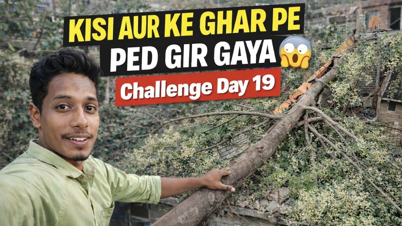 Dusre Ke Ghar Pe Ped Gir Gaya 😱 | Challenge 365 Days 