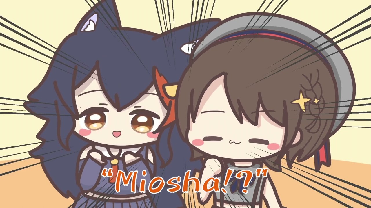 Where does the &ldquo;sha&rdquo; in Miosha come from?【Animated Hololive/Eng sub】【Mio/Subaru/Miko】