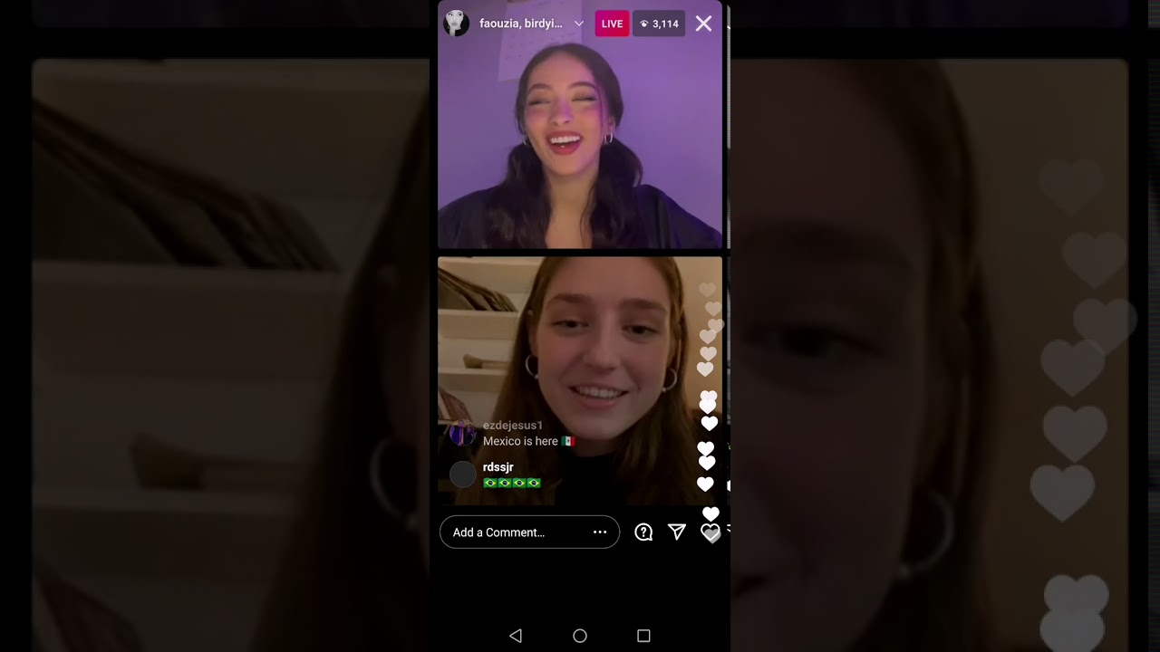 Faouzia - Q/A Interview With Birdy - Instagram Live - Part 1/3 | 03/12/21