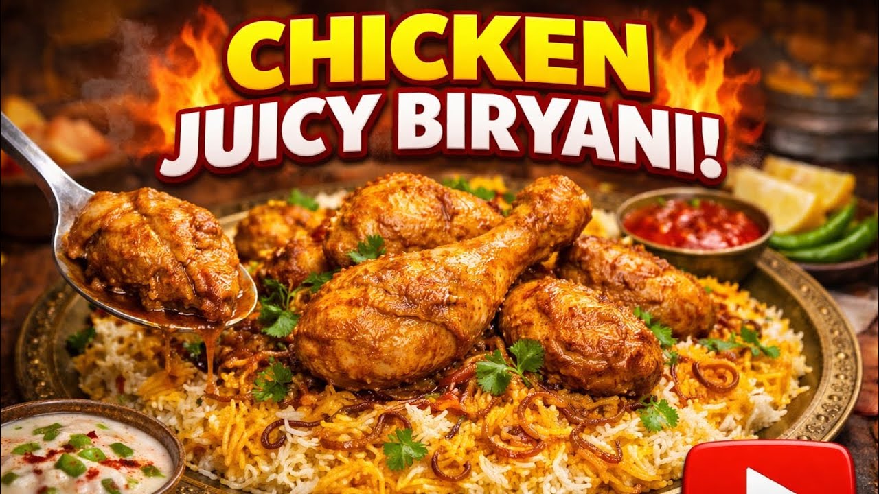Chicken juicy dum biryani ..very easy way to make ….lovely dish try it ,you will like it #biryani 