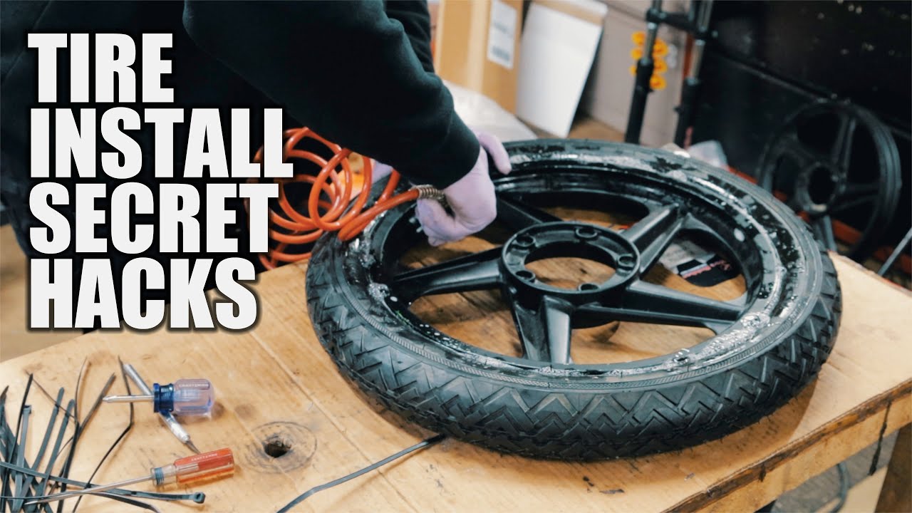 Easily install moped tires with this secret hack