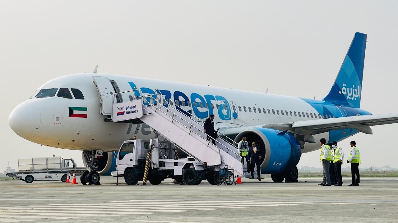 Gautam Buddha International Airport♥️🎈 started first flight of Jazeera Airlines ♥️🙏