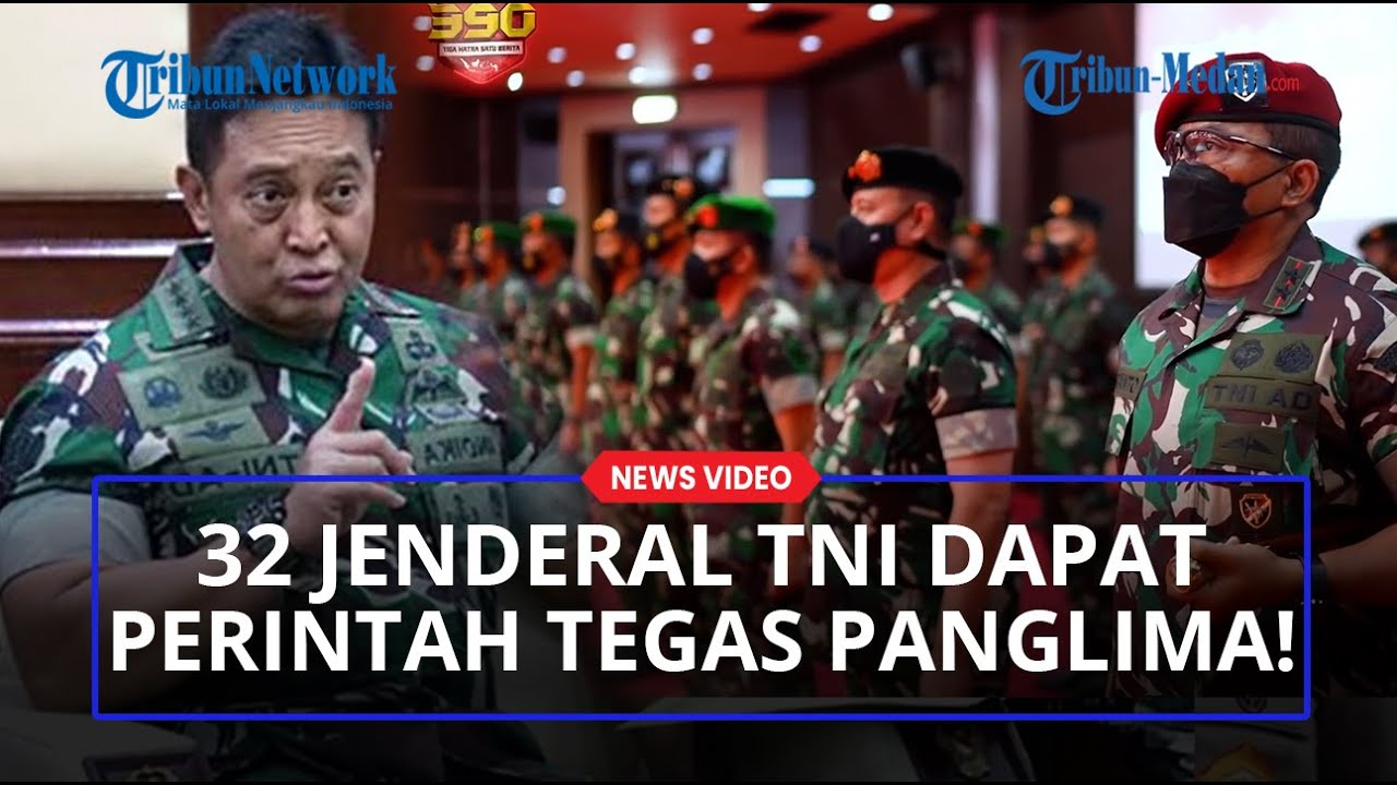 Arahan Tegas Panglima Jenderal Andika Kepada 32 Jenderal TNI yang Baru Naik Pangkat dari 3 Matra!