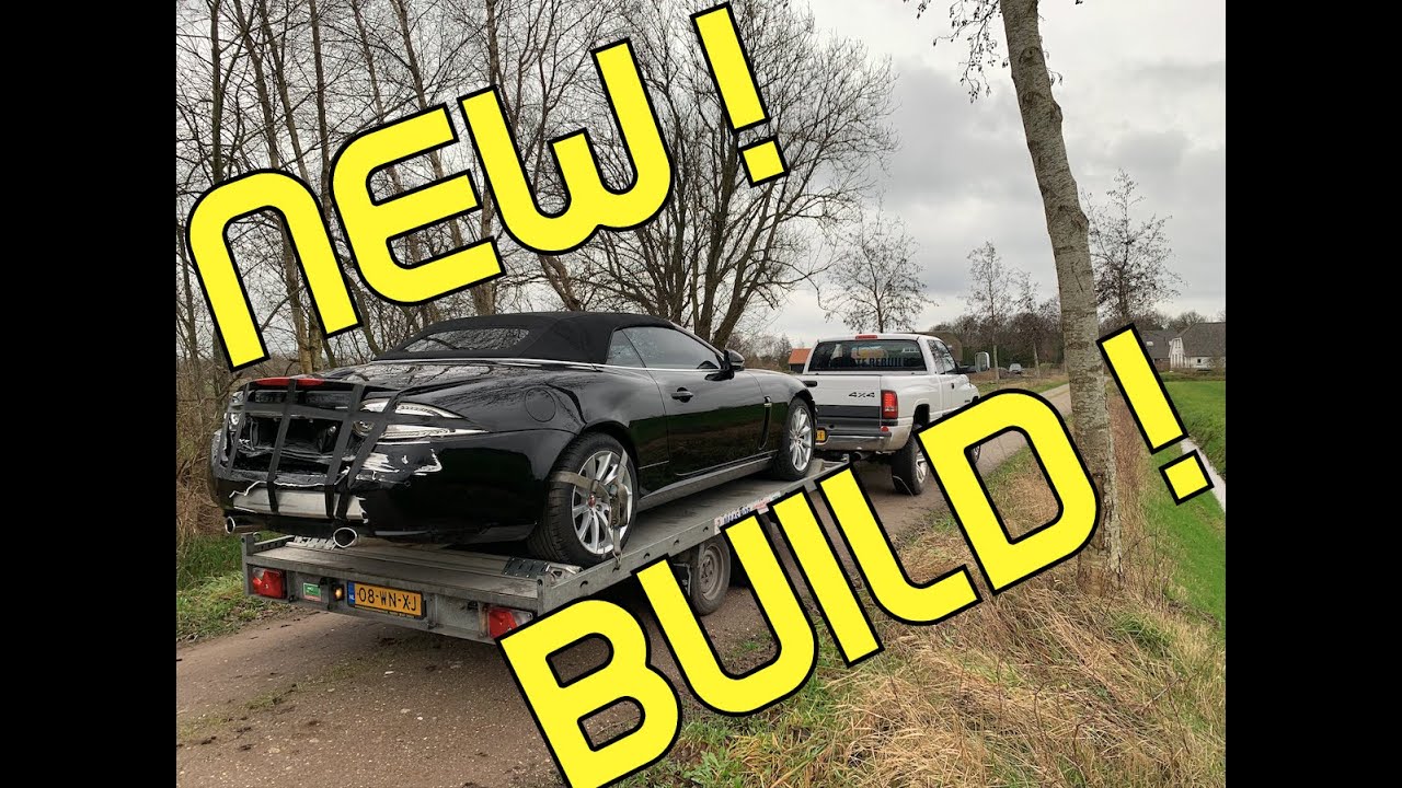 Rebuilding a wrecked Jaguar XK 5.0 Portfolio Convertible Part 1. (The pick up)