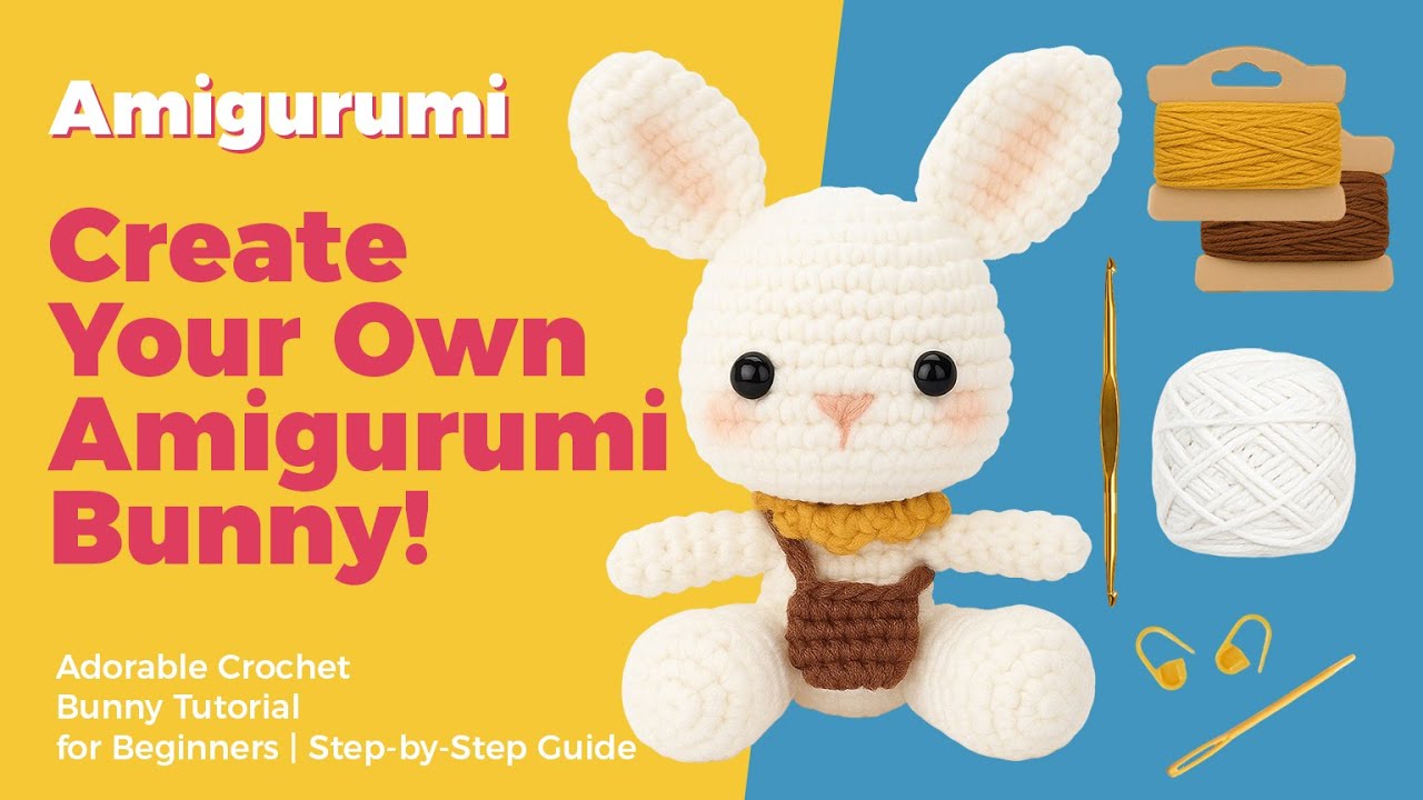Adorable Amigurumi Rabbit Crochet Tutorial for Beginners | Step-by-Step Guide