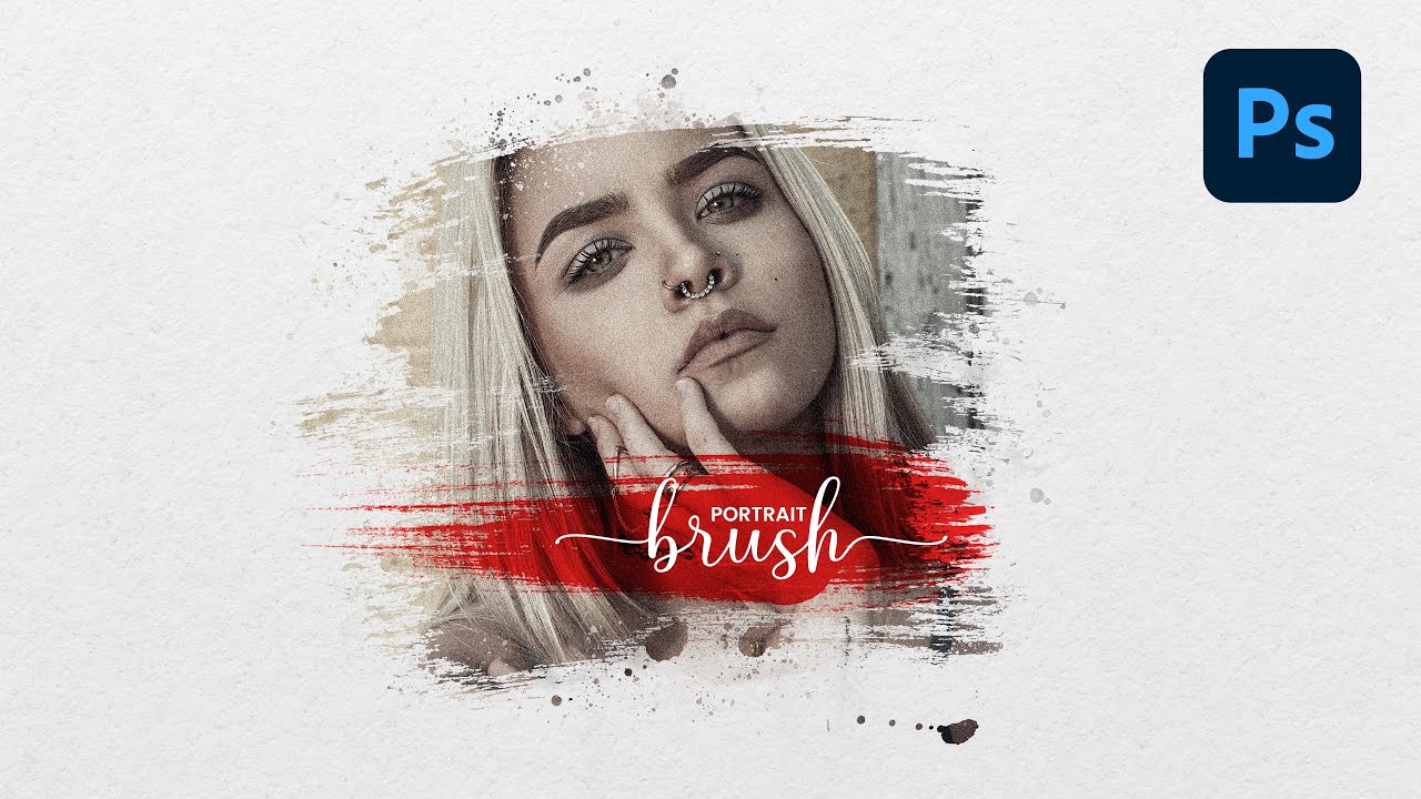 Watercolour effects in photoshop 2022 - Portrait Brush