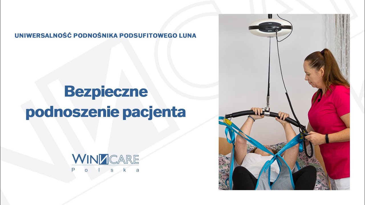 The versatility of the Luna ceiling lift. Safe patient lifting.