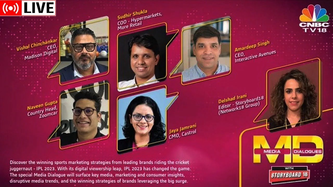 CNBC TV18 LIVE: IPL 2023: What Are The Winning Strategies For Advertisers? | Media Dialogues