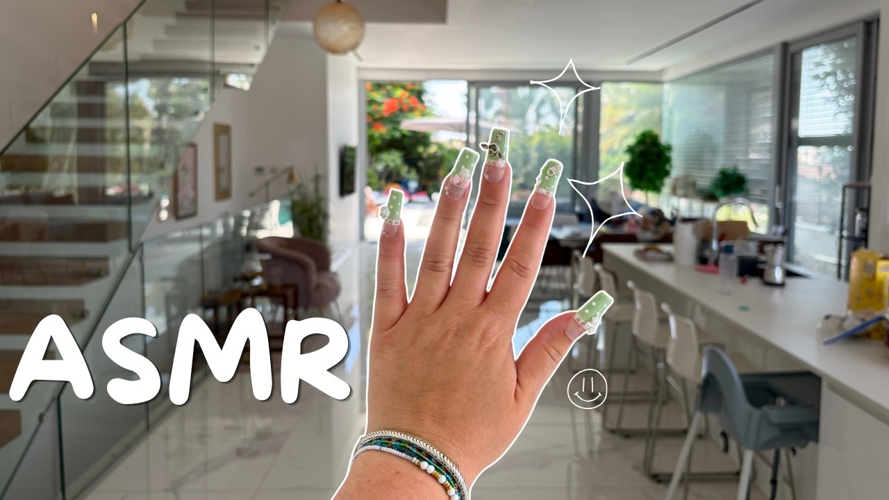 ASMR Tapping & Scratching in Holiday Home 🌴 No Talking