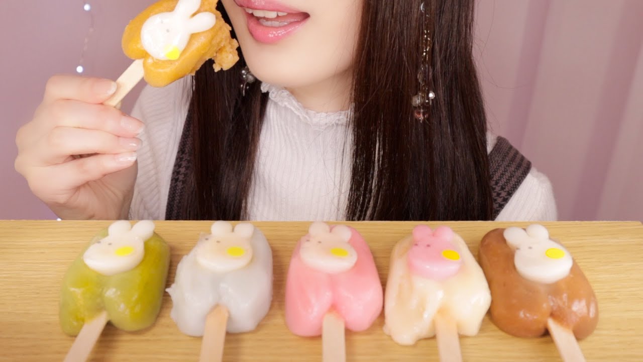 【咀嚼音】おもちバーを食べる Eating Sounds
