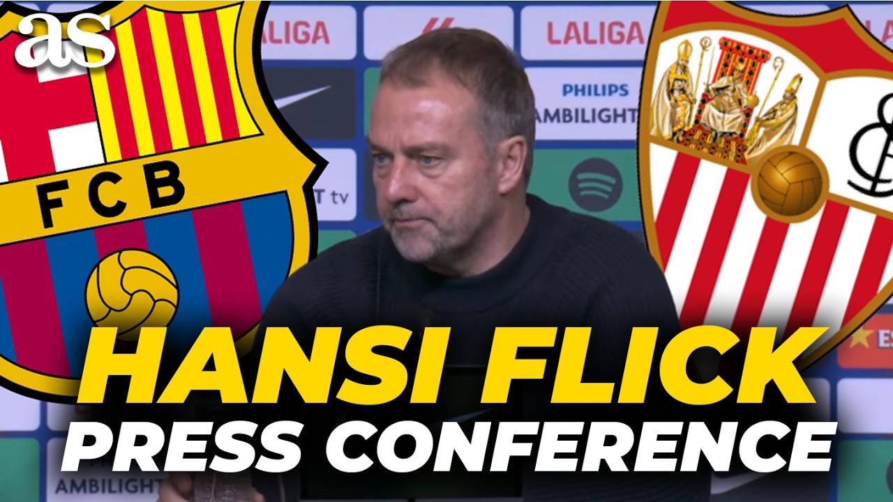 HANSI FLICK press conference today after FC BARCELONA 5 - SEVILLA 2 | LALIGA
