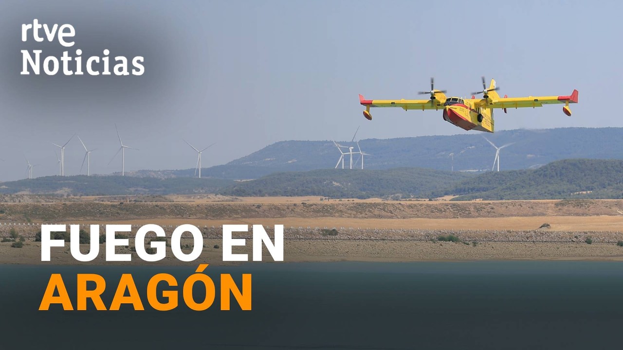 Wind complicates firefighting efforts in Zaragoza | RTVE News