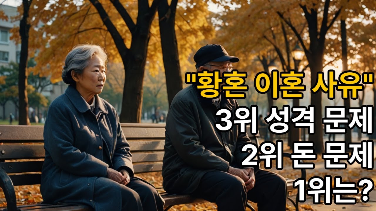 '황혼 이혼 사유' 3위 성격 문제, 2위 돈 문제, 1위는?