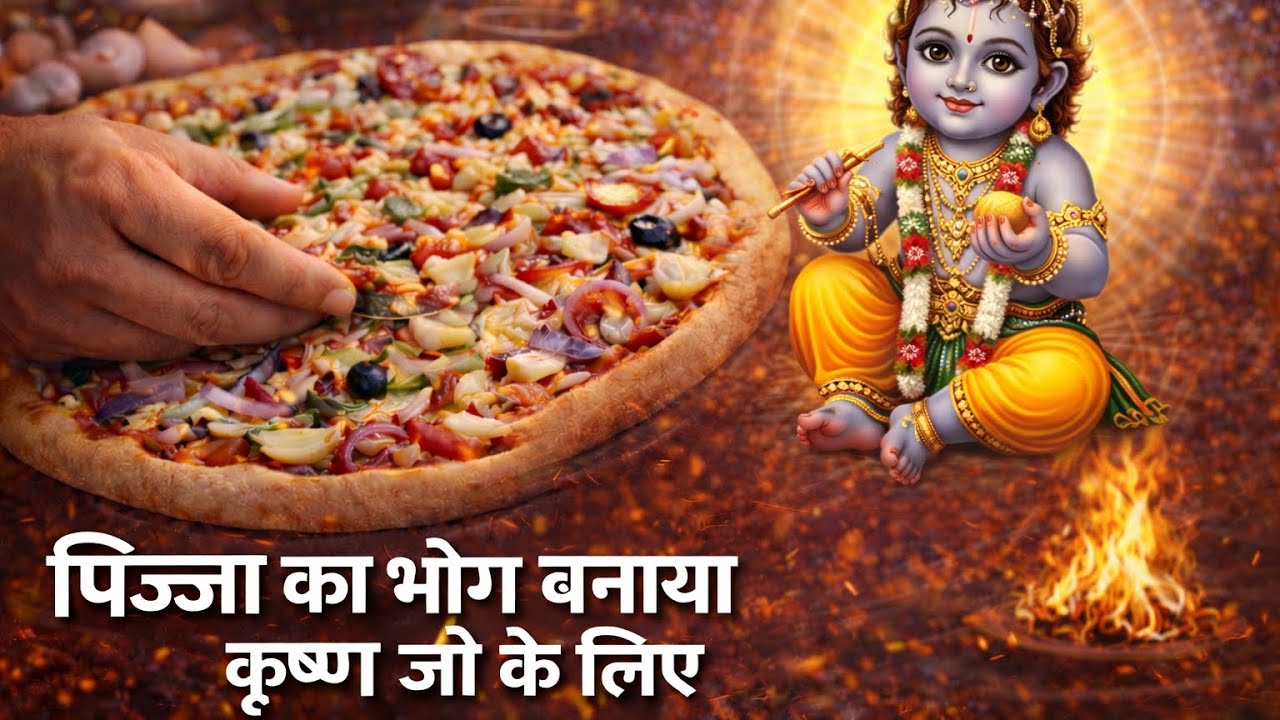 लड्डू गोपाल के लिए पिज़्ज़ा का भोग 🍕🙏 | क्या भगवान आधुनिक भोग स्वीकार करते हैं? 🥺😧