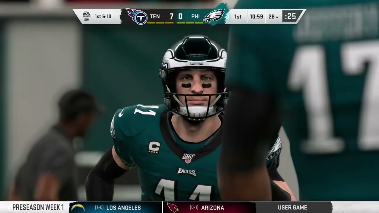 4K – Madden NFL 20 – 2019 – Preseason – Week 1 – Tennessee Titans at Philadelphia Eagles