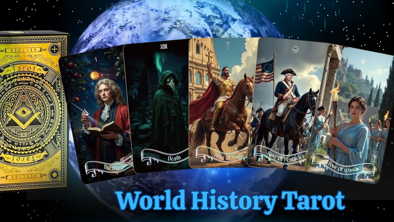 World History Tarot 🌍✨ STUNNING Holographic Deck! | Epic Figures, Gold Foil, & Full Walkthrough 🔮