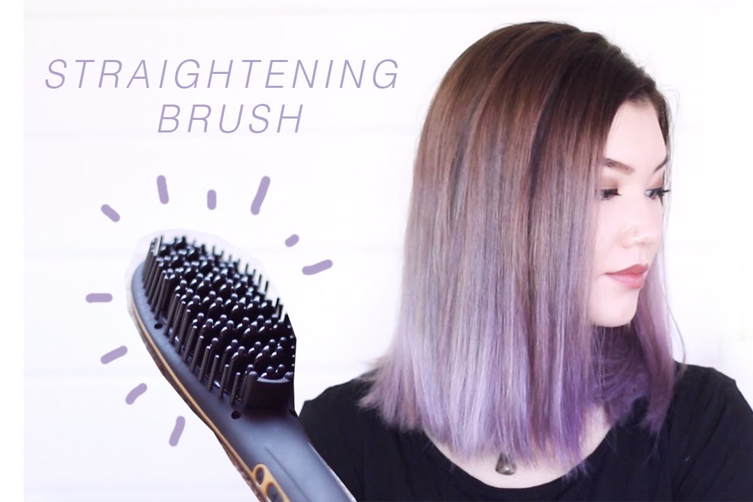 HOW TO USE A STRAIGHTENING BRUSH // demo