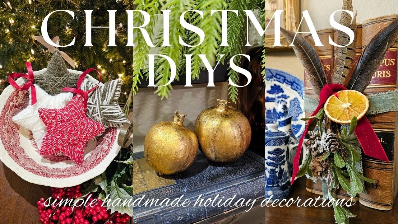 CHRISTMAS DIYS for 2024 - Create Your OWN Christmas Decorations This Year! Inspiration & Ideas