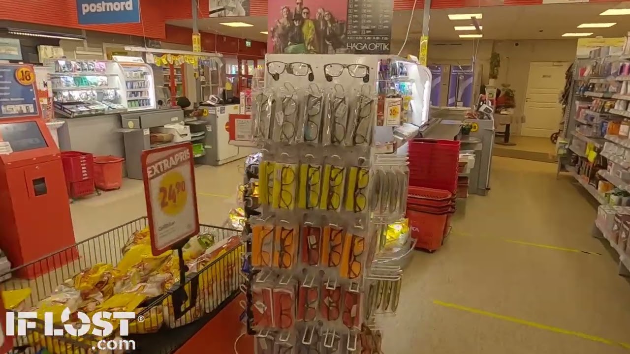 Supermarkets of Ekshärad. Hagfors Kommun, Värmland, Sweden.