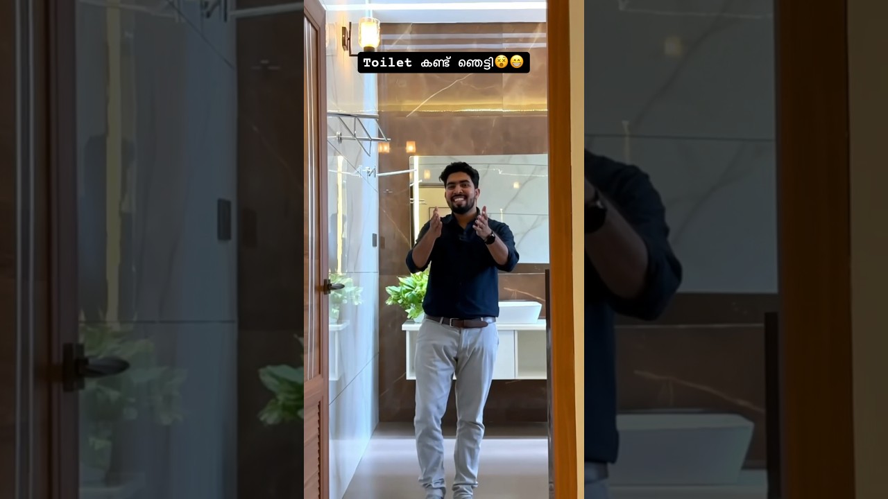 Toilet ചെയ്തത് കണ്ട് പകച്ചുപോയി 😁😁 Spacious Toilet Concept #mybetterhome #interiordesign