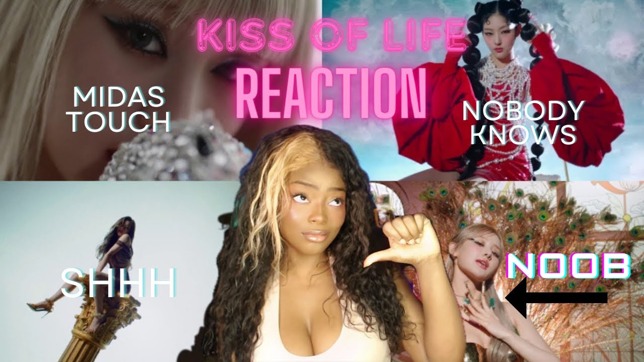 FIRST TIME REACTING TO KISS OF LIFE (MIDAS TOUCH, NOBODY KNOWS, SHHH)