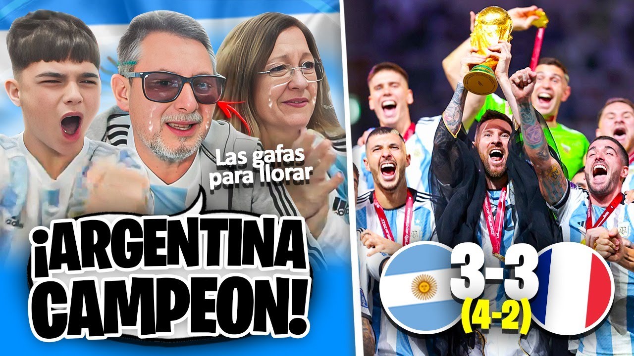 REACCIONANDO al ARGENTINA 3-3 FRANCIA *LLORAMOS TODOS de EMOCIÓN*