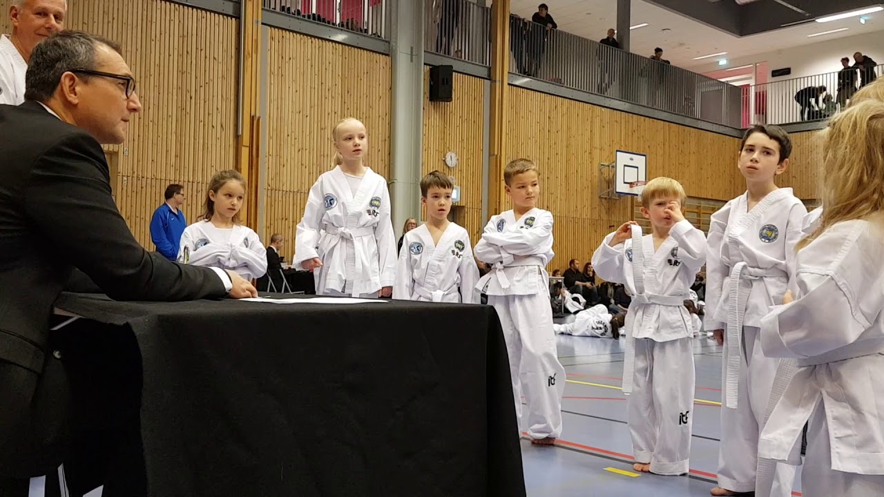 Taekwon-Do hvit belte gradering i Oslo 26.11.2017