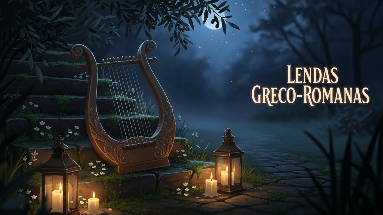 Lendas Greco-Romanas Antigas no Silêncio da Noite | Histórias para Dormir com Chuva de Fundo