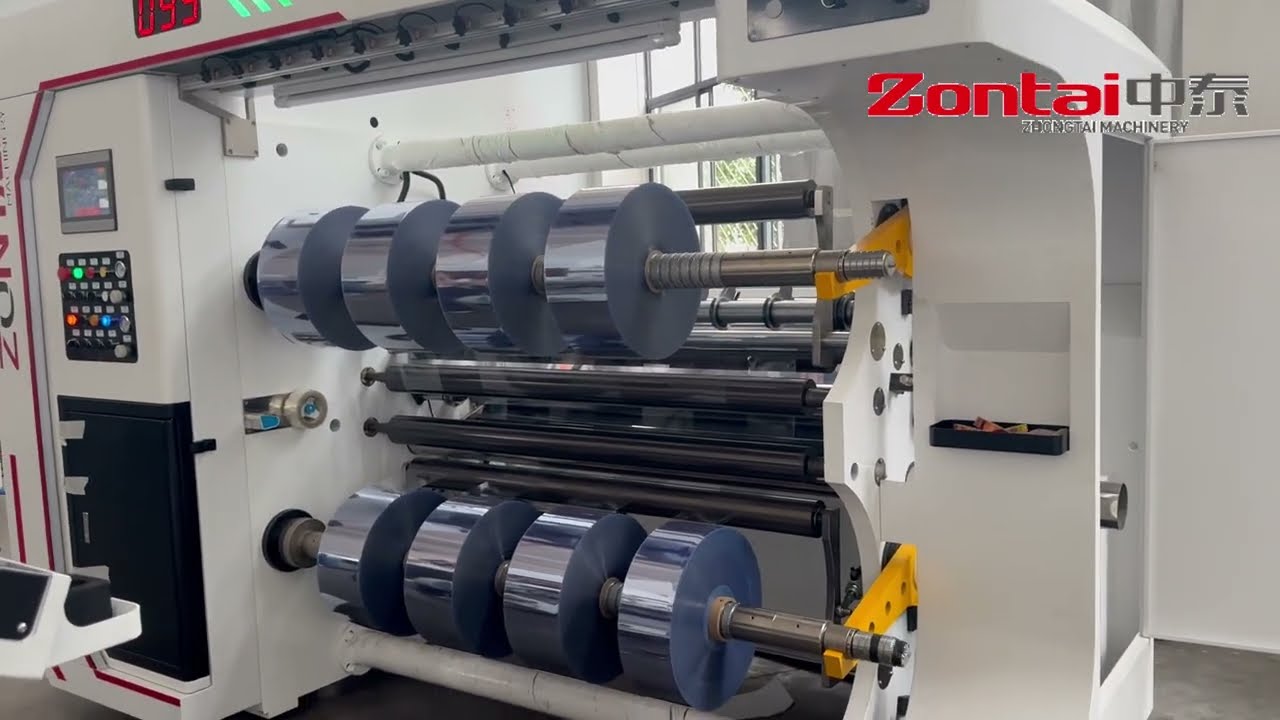 Zontai ZTM-D rigid  PVC and flexible PVC film slitting machine 250-350 mircons