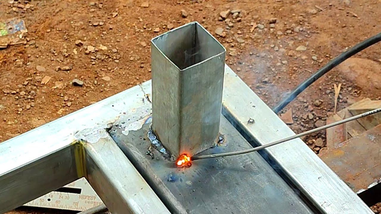 Cara Membuat Talang Air Kanopi, Simpel Dan Paling Mudah Di Rakit Dari Cnp 12 Cm/ Las Listrik Pemula