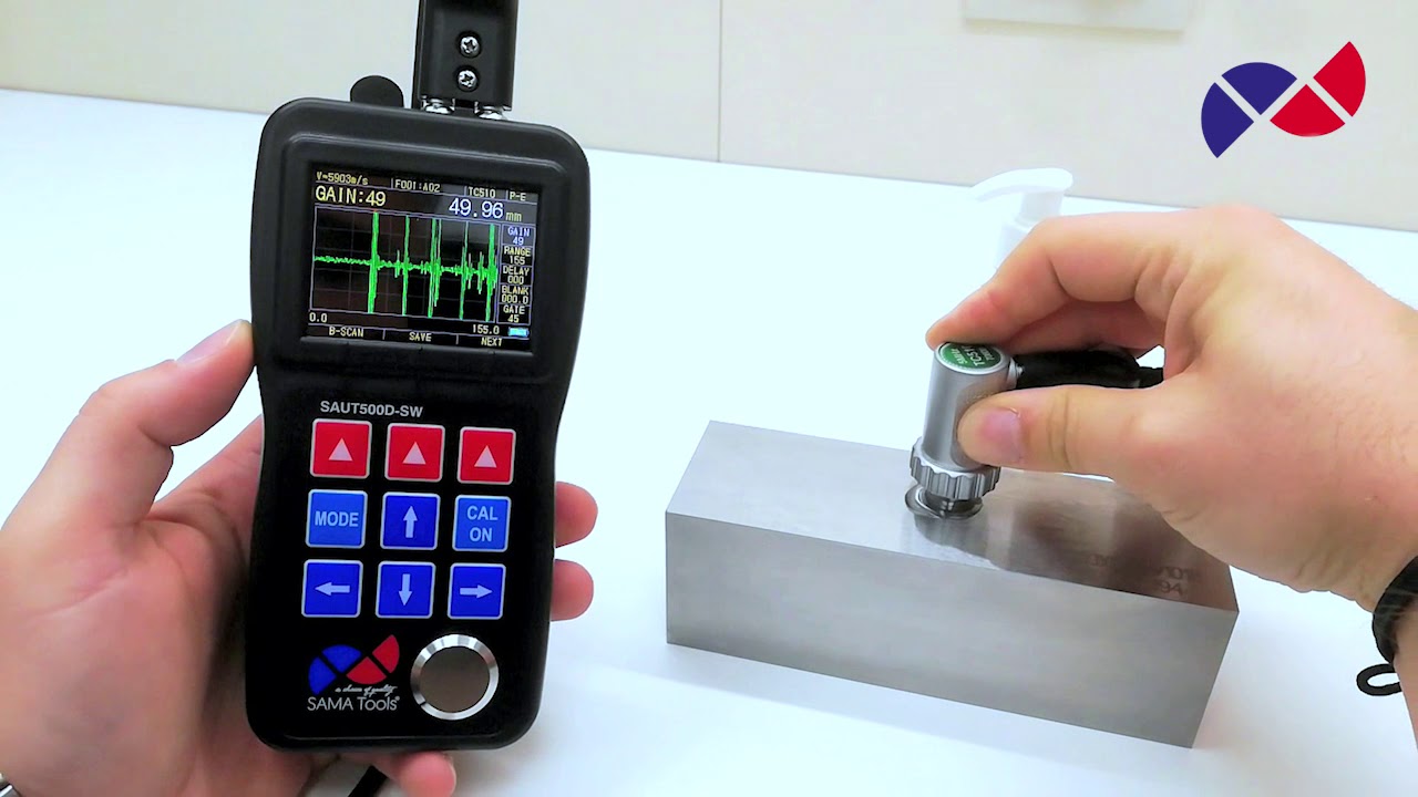 Misuratore di spessori ultrasuoni &ndash; Graphic ultrasonic thickness gauge SAMA Tools - SAUT500D-SW