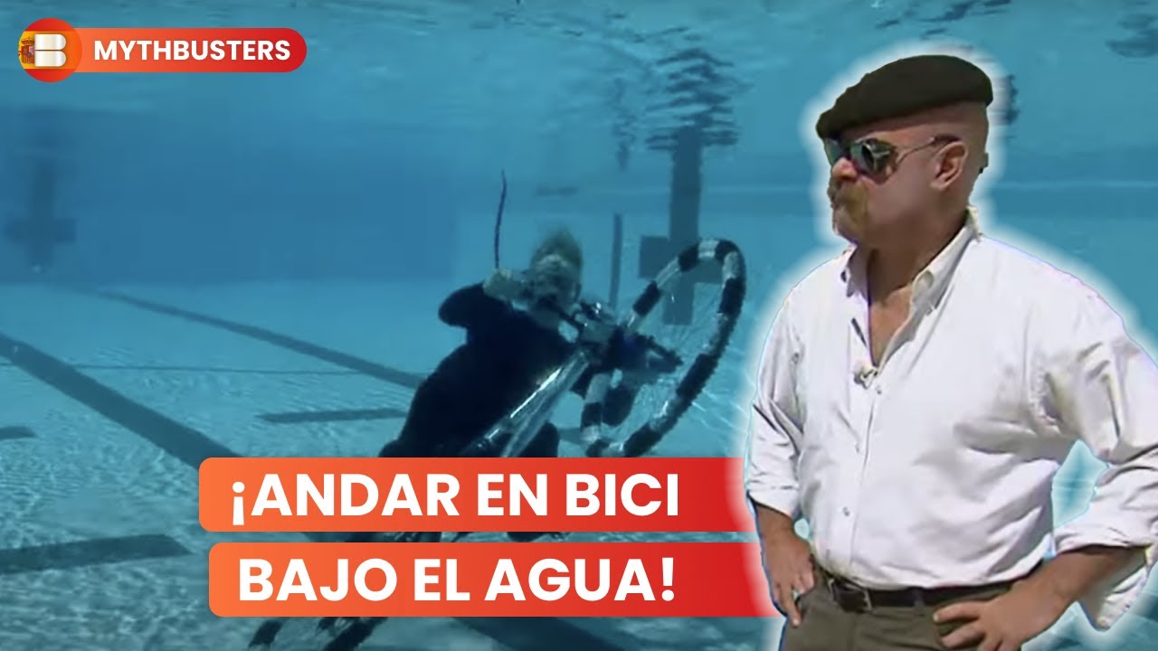¿Andar en bicicleta bajo el agua es posible? | Mythbusters