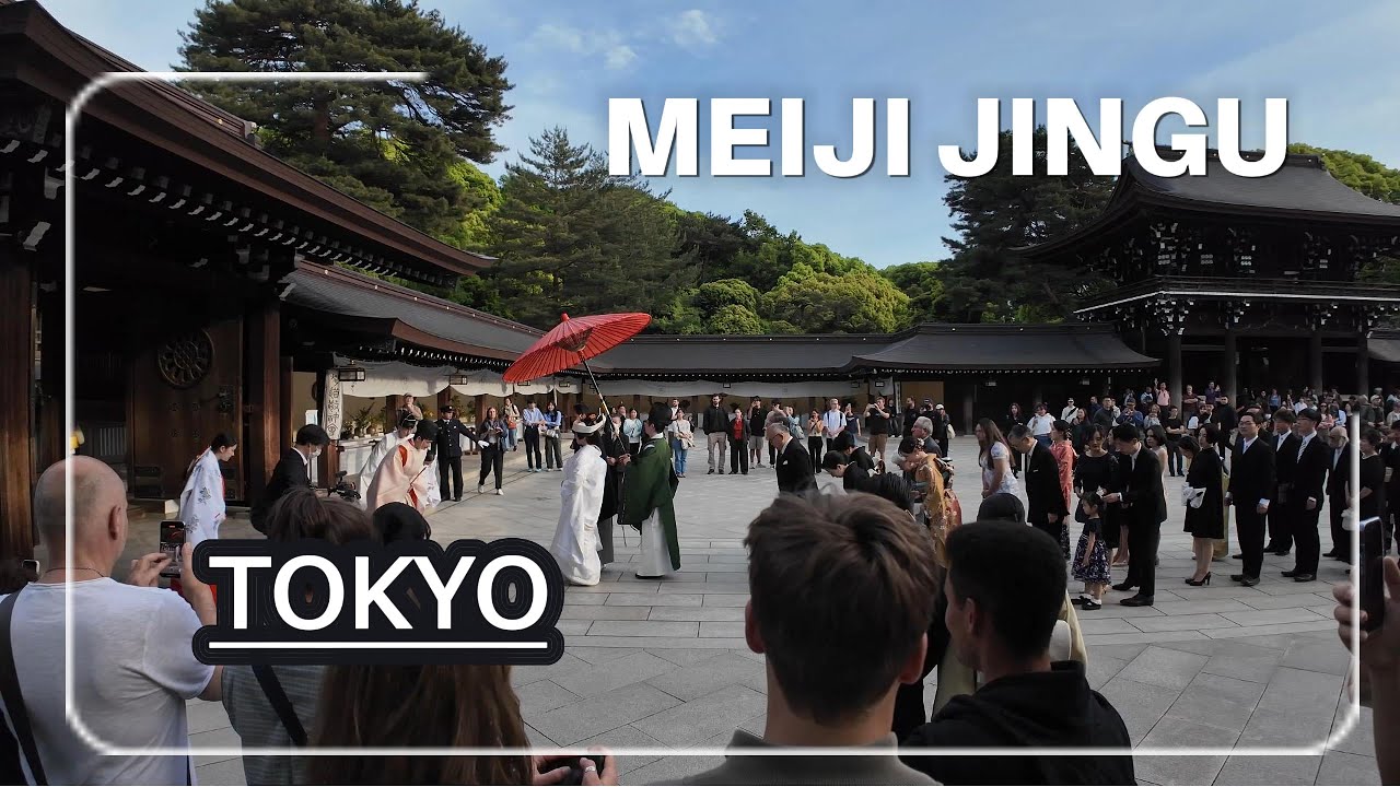 Tokyo Walk 4K 🇯🇵 | Meiji Jingu Shrine Japan Walking Tour (No Talking)