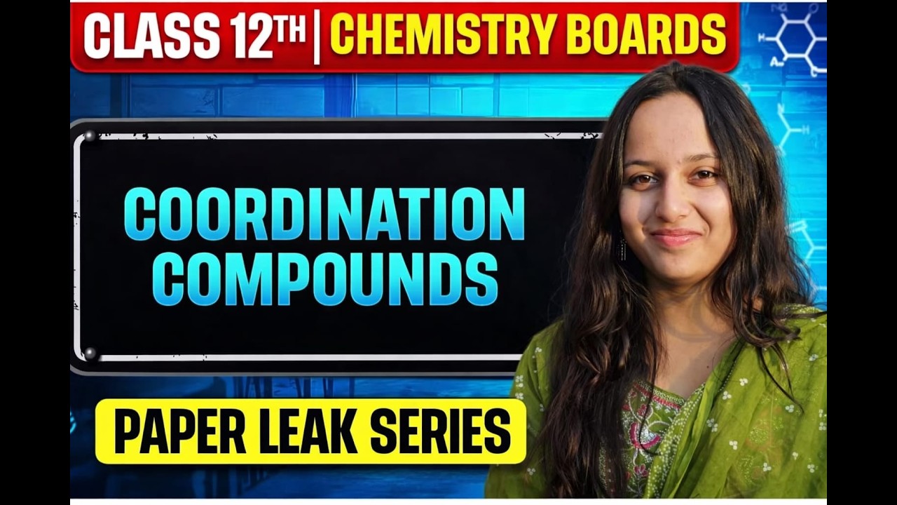 Coordination Compounds IMP PYQs | Class 12 Chemistry | PAPER L*AK SERIES