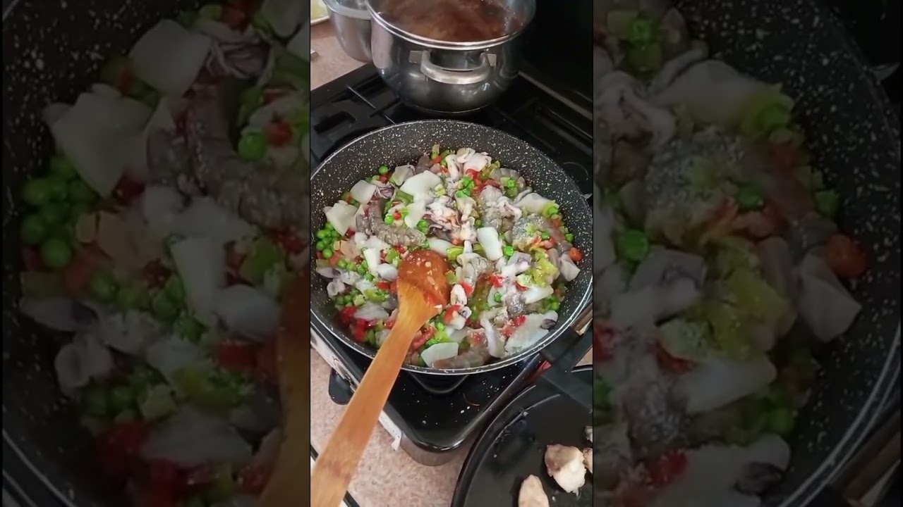باييلا إسبانية أصلية بنكهات البحر والبر cocinar muy rápido con Nadia