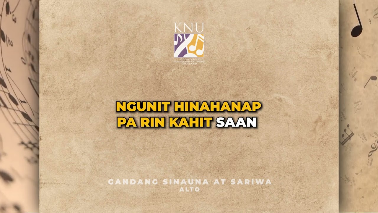 GANDANG SINAUNA AT SARIWA - ALTO