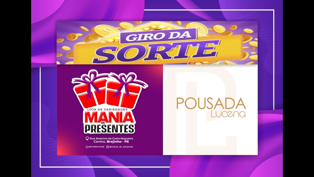 SORTEIO DO GIRO DA SORTE - BREJINHO -PE