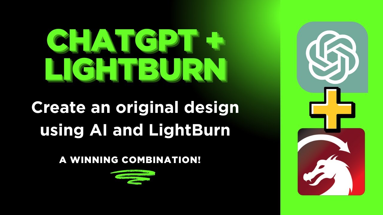 LightBurn + ChatGPT — я использую ИИ для создания оригинального дизайна разделенной монограммы