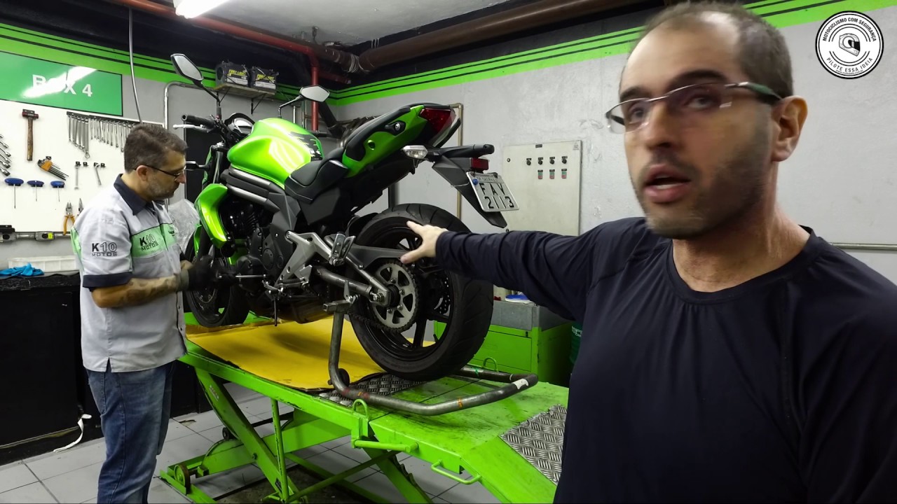 Troca do Kit de Relação Kawasaki ER 6