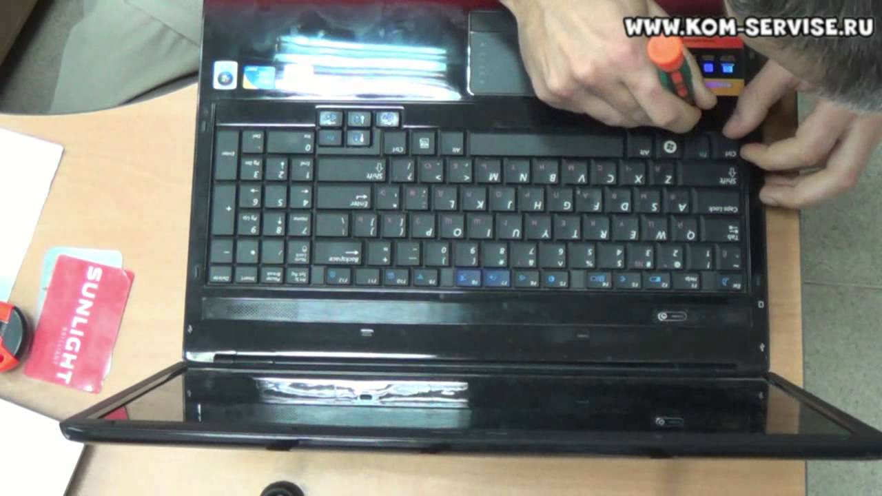 Инструкция по замене клавиатуры  ноутбука Samsung R610