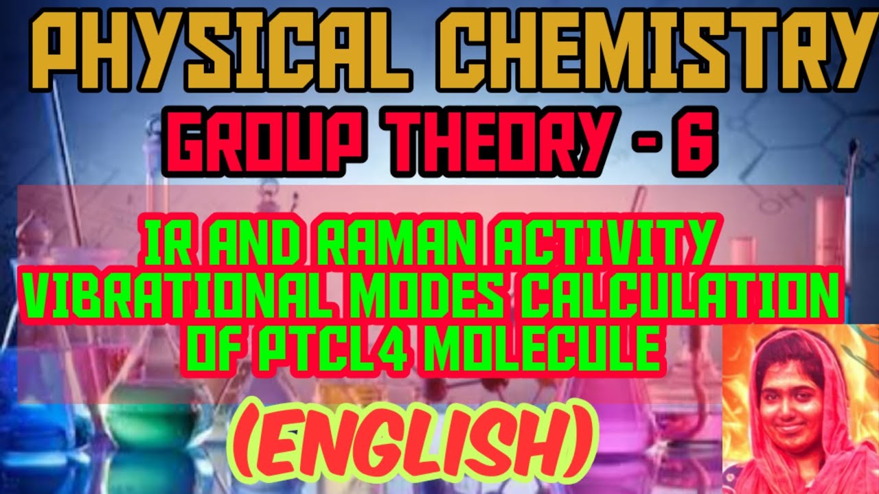 Applications of Group Theory|IR and Raman active modes of PtCl4|Vibrational  modes calculation