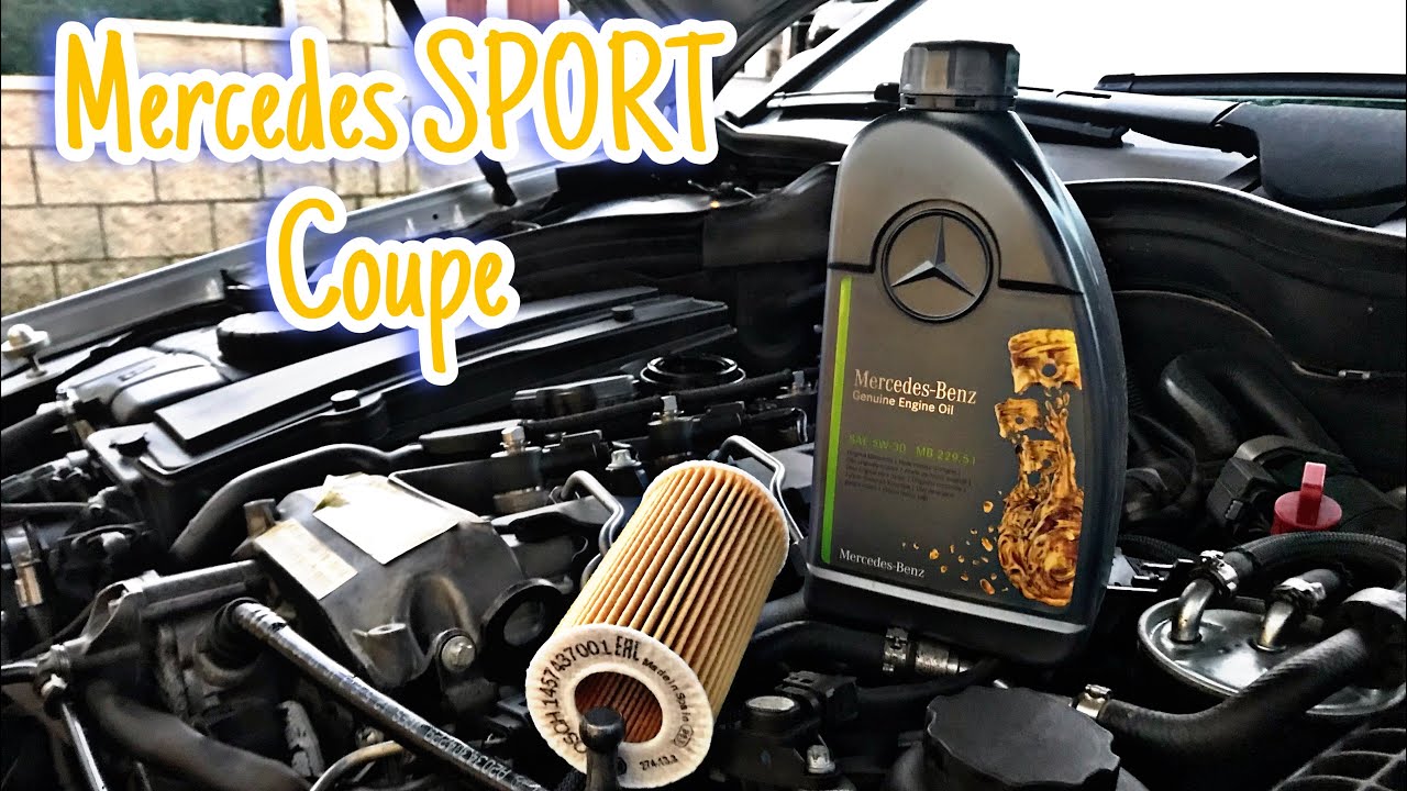 #116 MERCEDES CLASE C SPORT COUPE - Capítulo 8 - CAMBIO de ACEITE y FILTRO de ACEITE