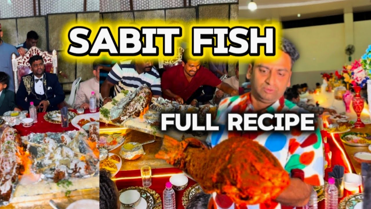SABIT 🐟 fish | full recipe |  Dawat wali fish |  fish, curry |  fish fry | JAWEED USTAD 👨‍🍳