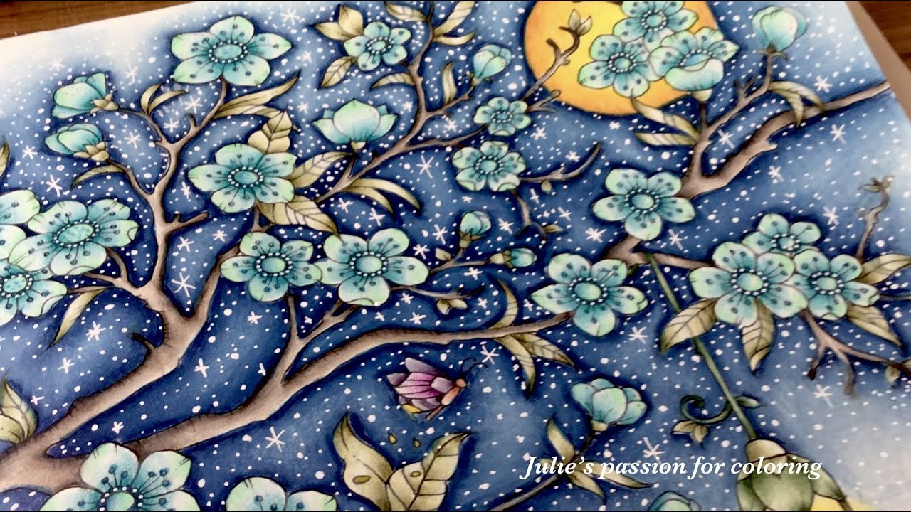 IVY AND THE INKY BUTTERFLY by Johanna Basford - prismacolor pencils - color along