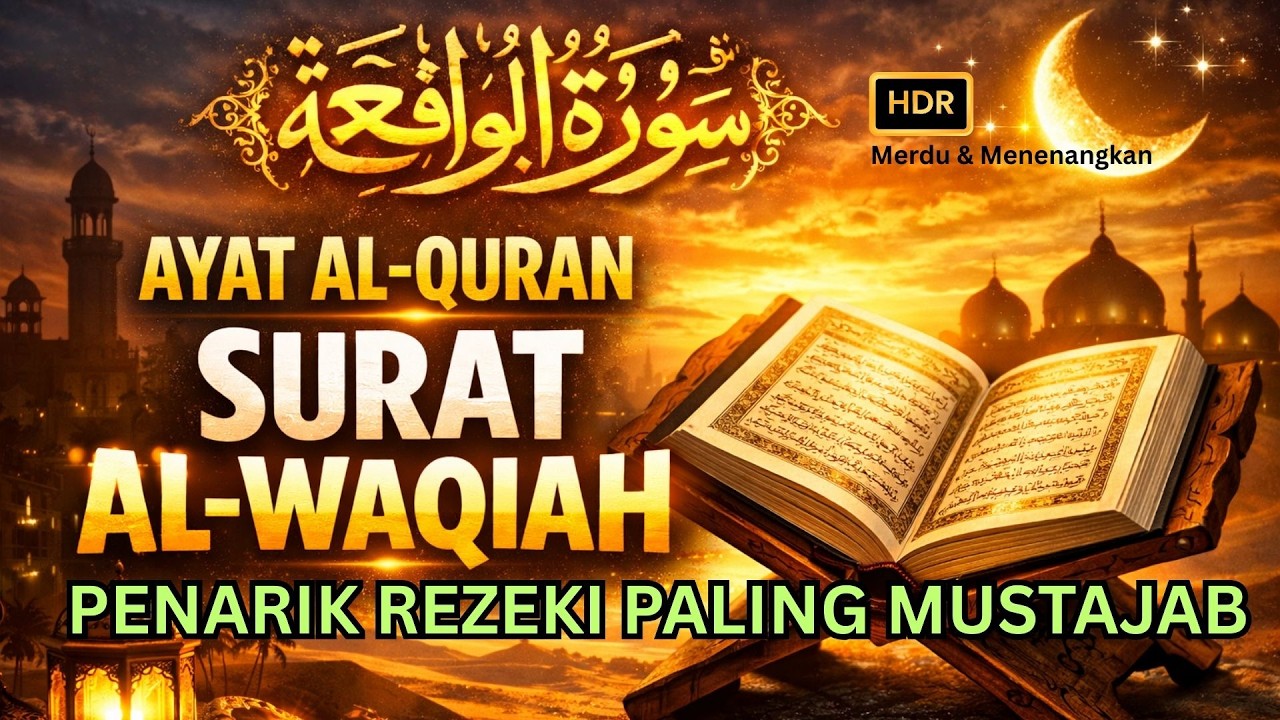 Surah Al-Waqiah Merdu Cengkok Sedih - Penarik Rezeki Paling Musatajab