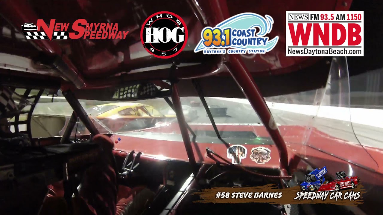 #58 Steve Barnes - NASCAR Sportsman - 6-12-21 New Smyrna Speedway - In Car Camera