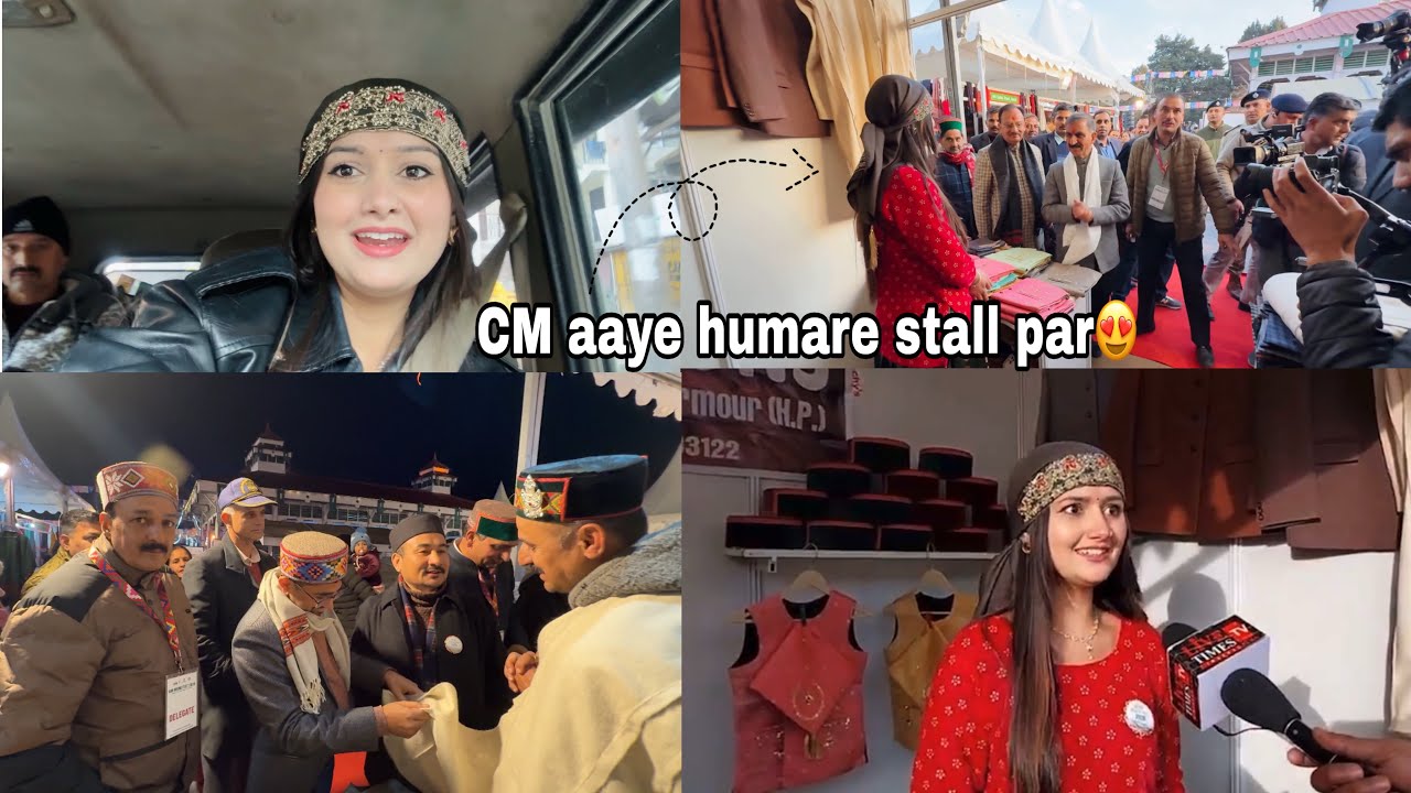 CM visited our stall 😍|Garry Sandhu Live🥳🥳|Him MSME fest shimla || pure shimla vibes🤩❤️